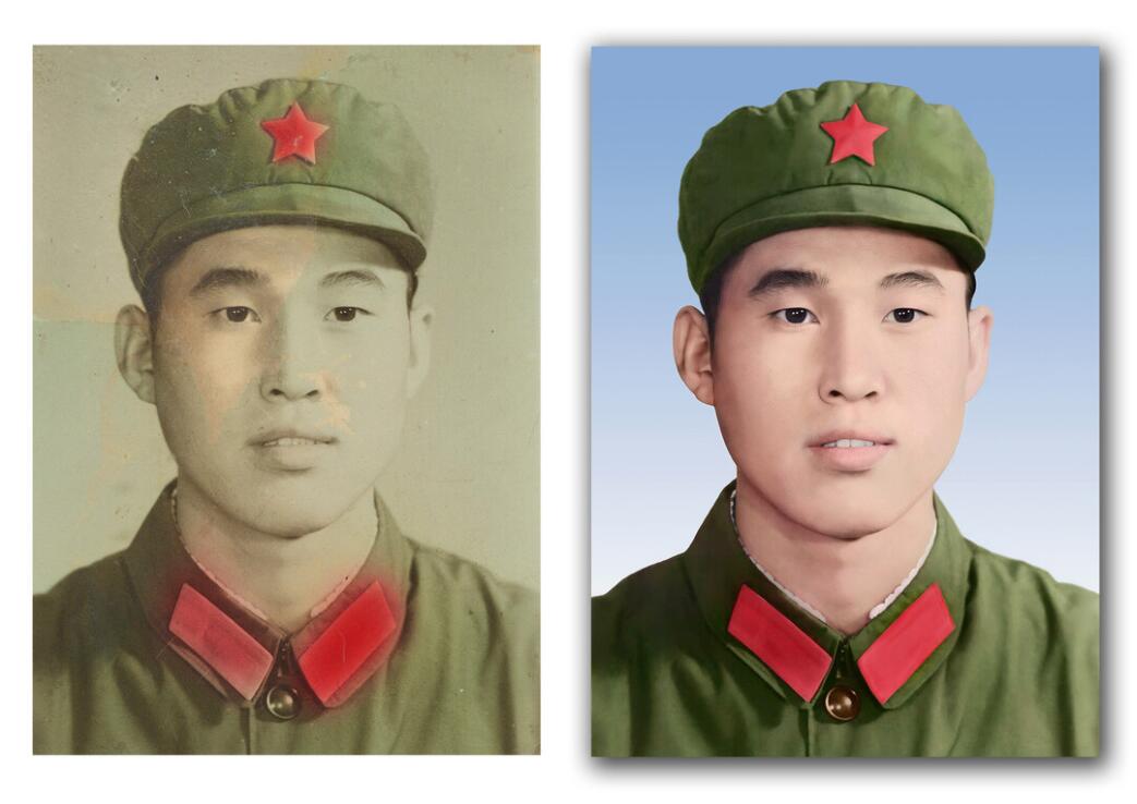 五湖渔场破损照片修复-18